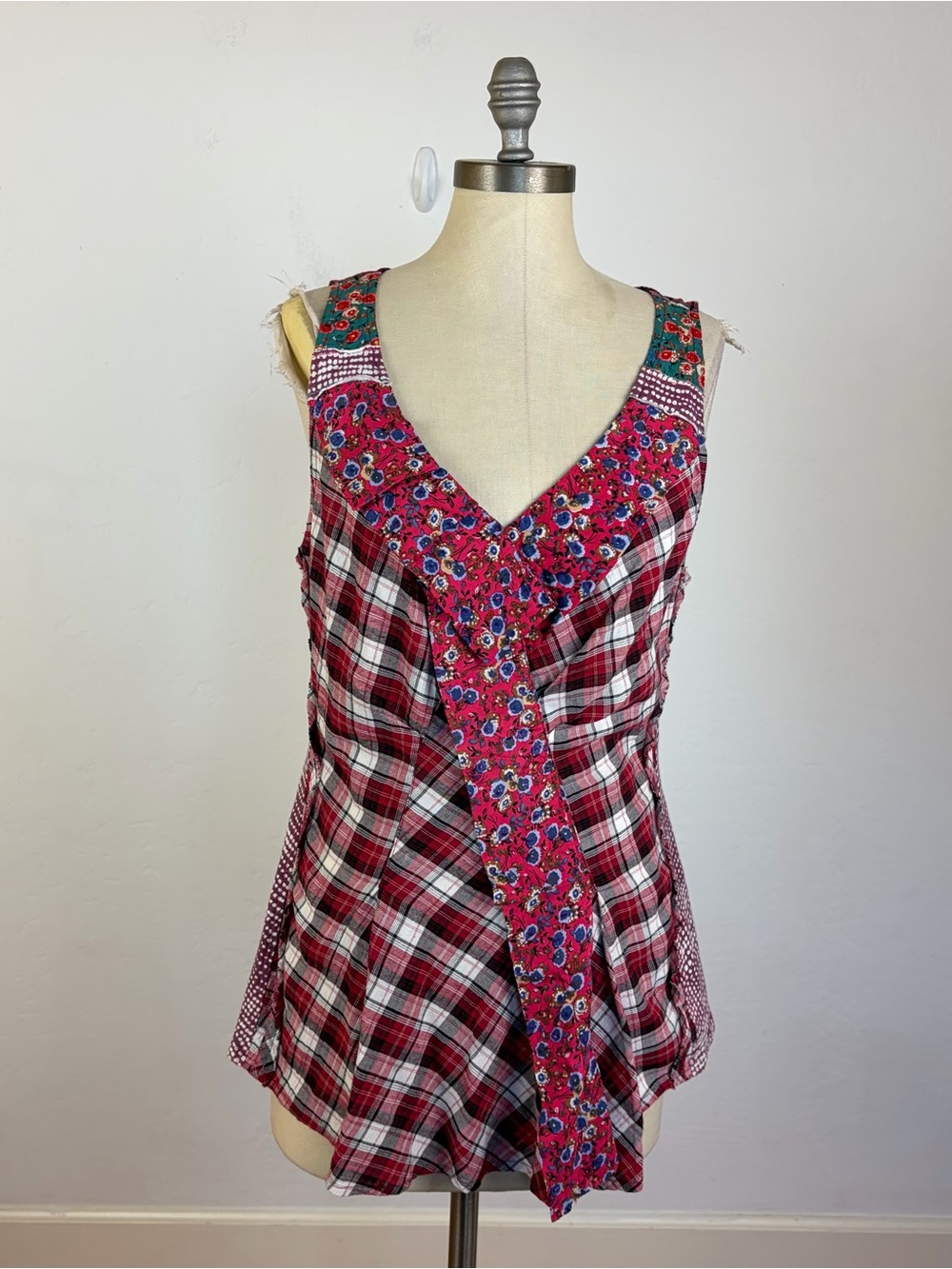 Anthropologie One September Patchwork Tank Top